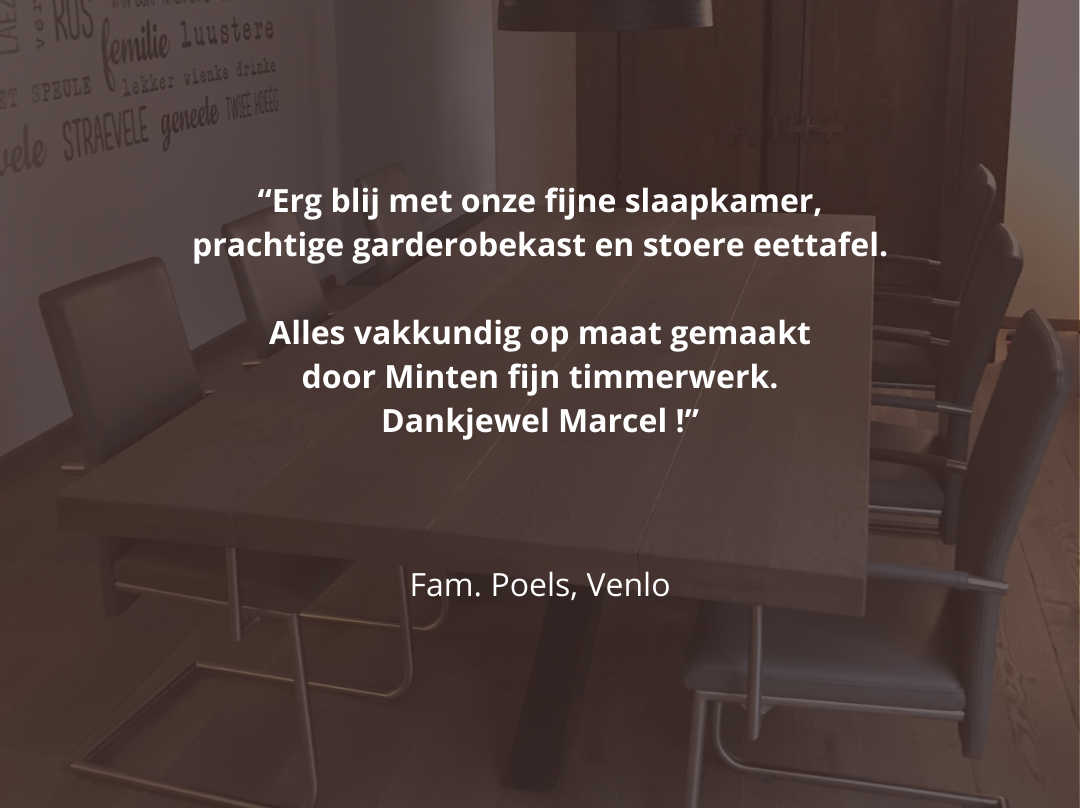 Minten fijn timmerwerk portfolio wonen - review Fam. Poels Venlo