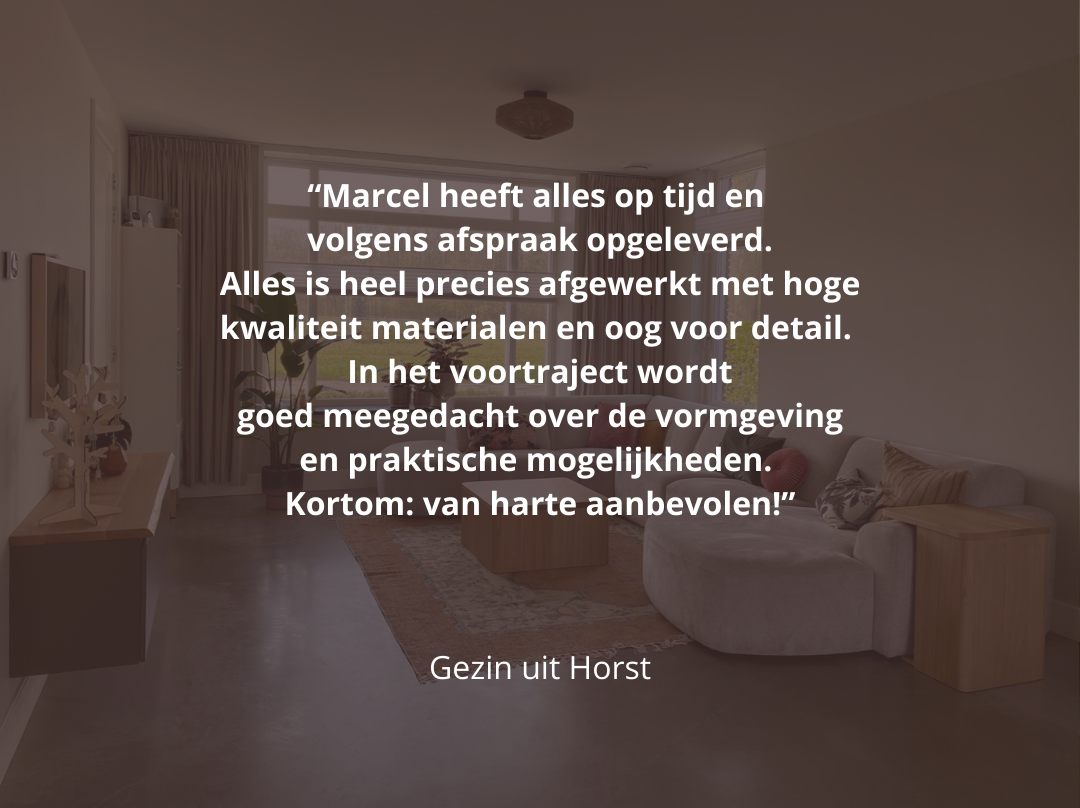 Minten fijn timmerwerk portfolio wonen - review Gezin uit Horst